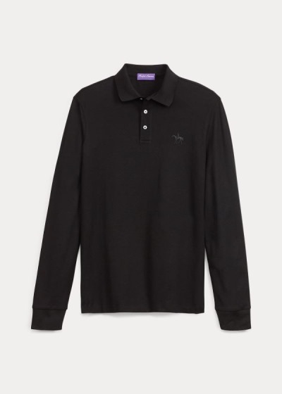 Men's Ralph Lauren Custom Fit PiquÃ© Polo Shirts | 534016PAE